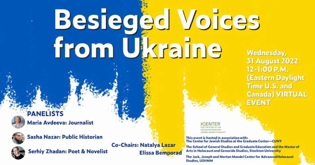 Besieged Voices from Ukraine @ Virtual Event