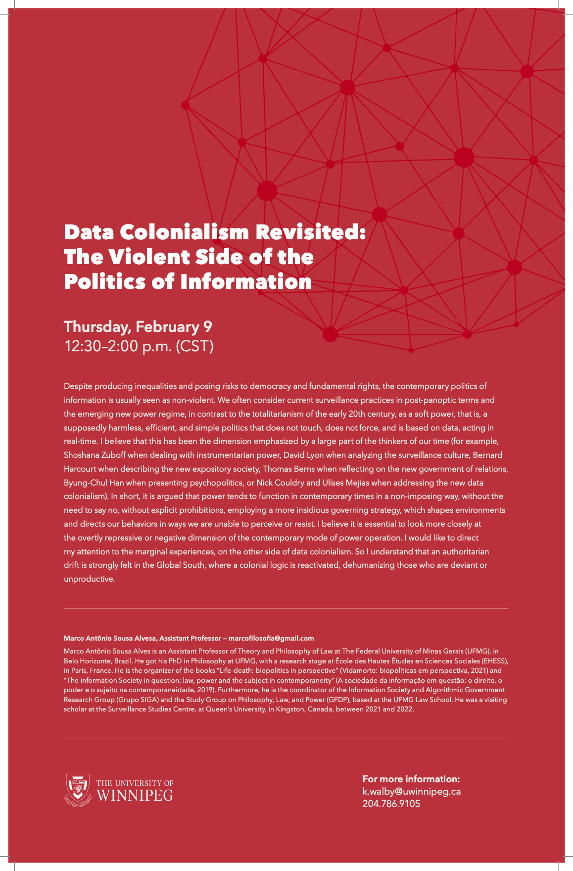 Data Colonialism Revisited: The Violent Side of the Politics of Information @ Virtual Event