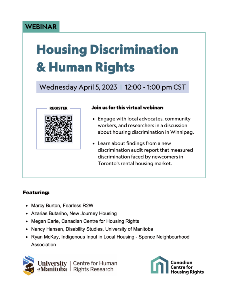 Housing Discrimination and Human Rights @ Virtual Event