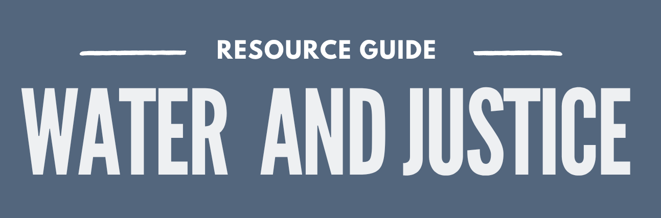 Cover of water and justice resource guide.